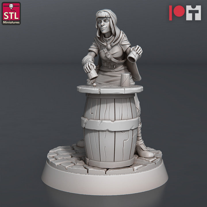 Street Gambler Set - Unpainted Miniature