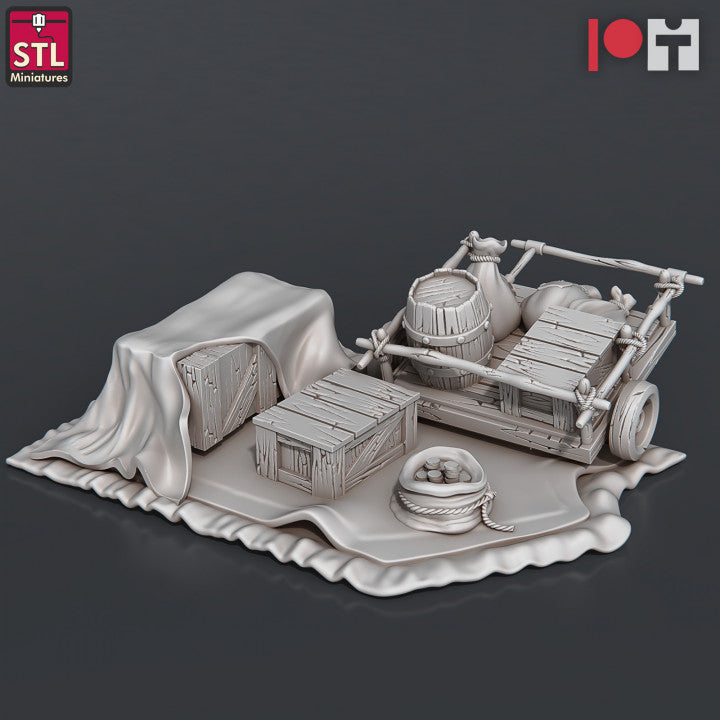 Street Gambler Set - Unpainted Miniature