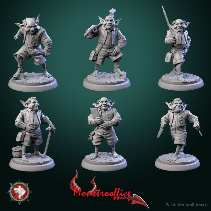 Svirfneblins - Monstroffice Set - Unpainted Miniature