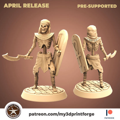 Egyptian Skeletons - Unpainted Miniature