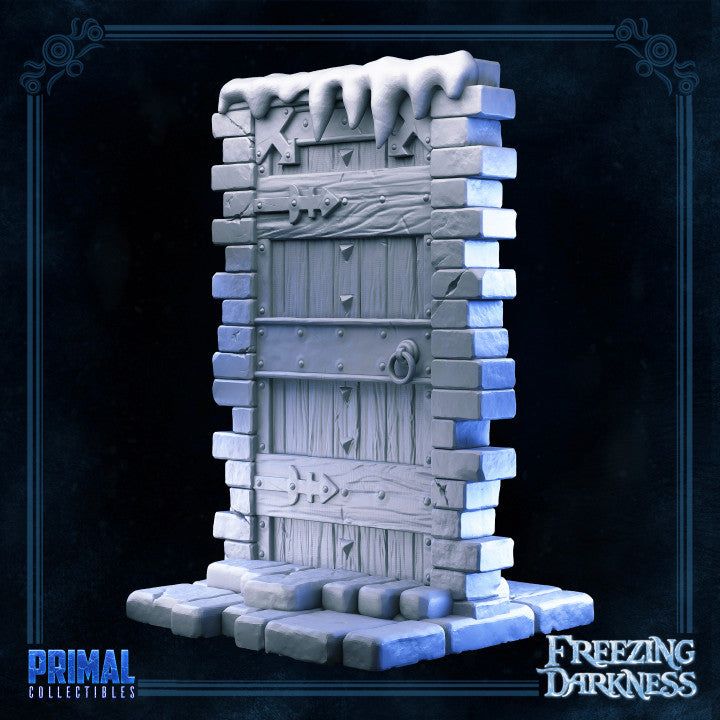 Wooden Door - The Freezing Darkness - Masters of Dungeons Quest - Unpainted Miniature