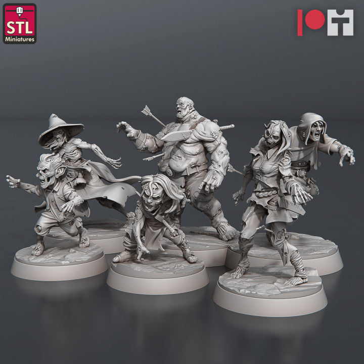 Zombie Set - Unpainted Miniature