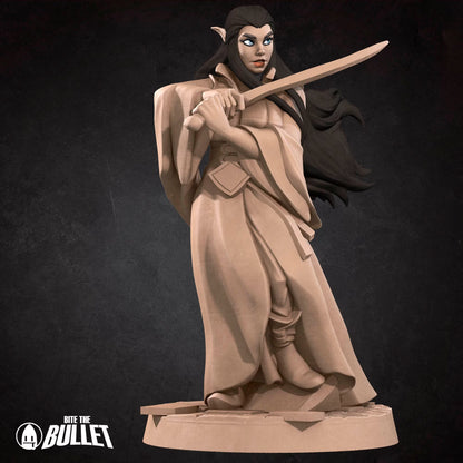 Audrey, Elven Evenstar, Pinup - Unpainted Miniature