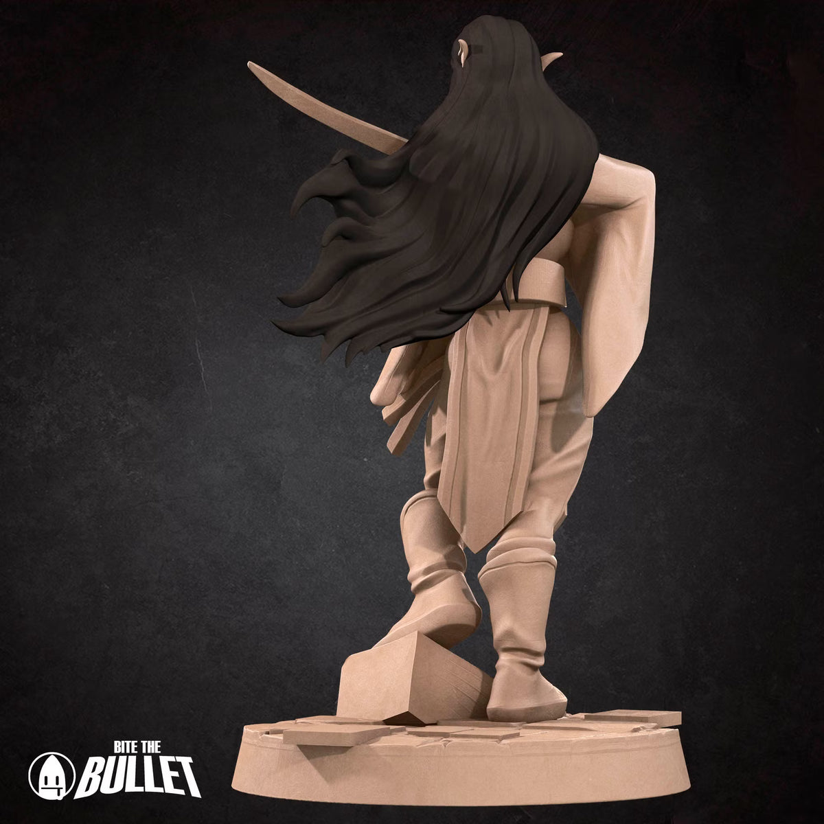 Audrey, Elven Evenstar, Pinup - Unpainted Miniature