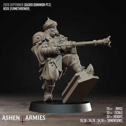 Azebs, Gilded Dominion - Bullet Crusade - Unpainted Miniature