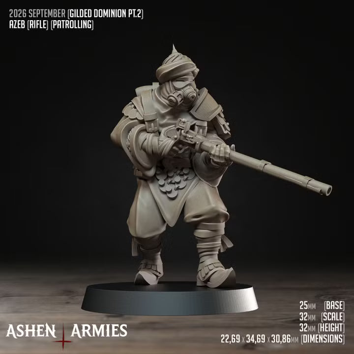 Azebs, Gilded Dominion - Bullet Crusade - Unpainted Miniature
