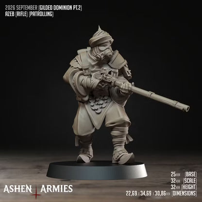 Azebs, Gilded Dominion - Bullet Crusade - Unpainted Miniature