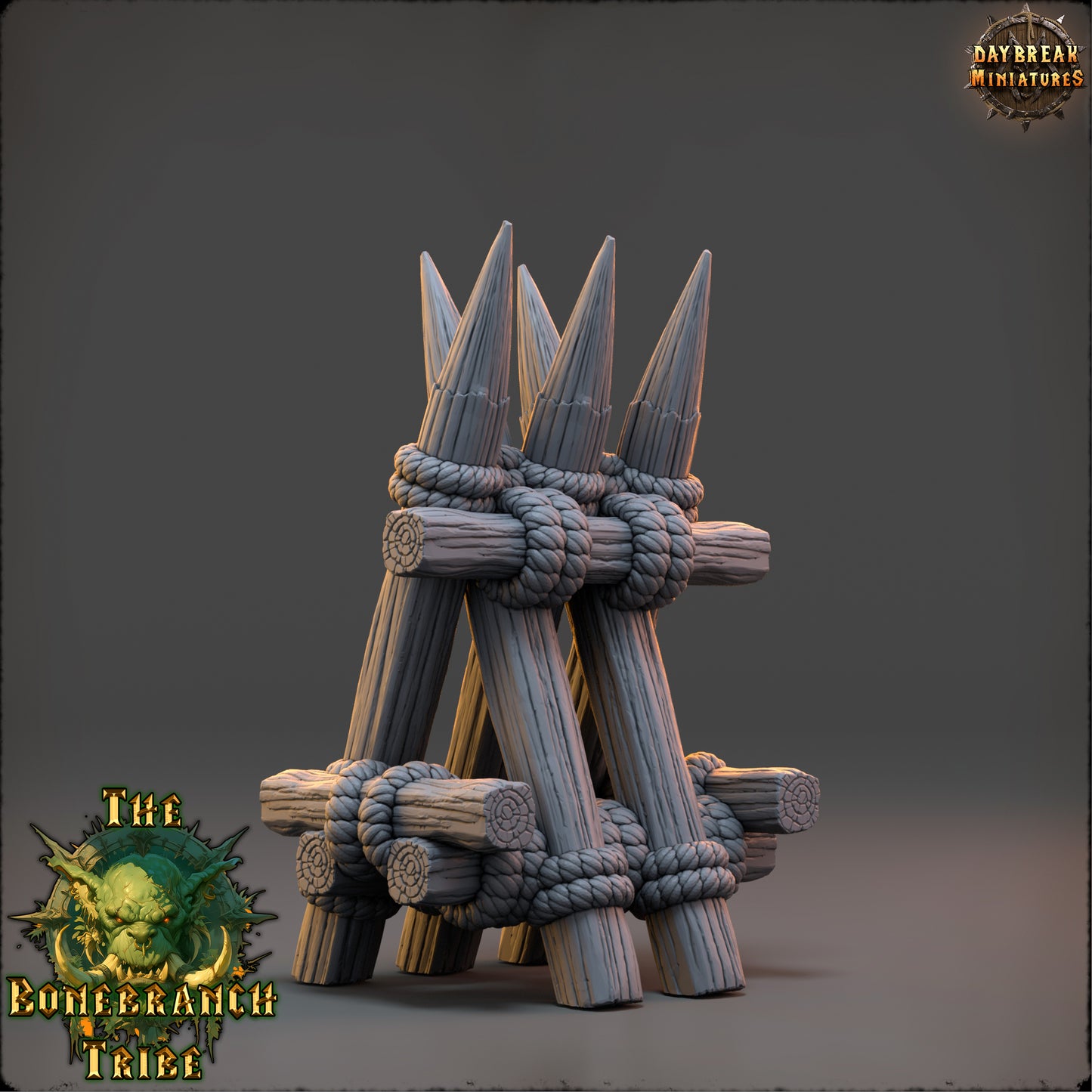 Bonebranch Palisade 2 - The Bonebranch Tribe - Unpainted Miniature