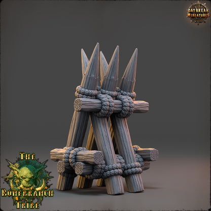 Bonebranch Palisade 2 - The Bonebranch Tribe - Unpainted Miniature