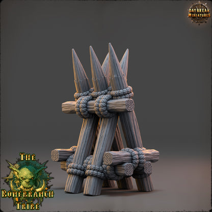 Bonebranch Palisade 1 - The Bonebranch Tribe - Unpainted Miniature