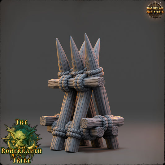 Bonebranch Palisade 1 - The Bonebranch Tribe - Unpainted Miniature