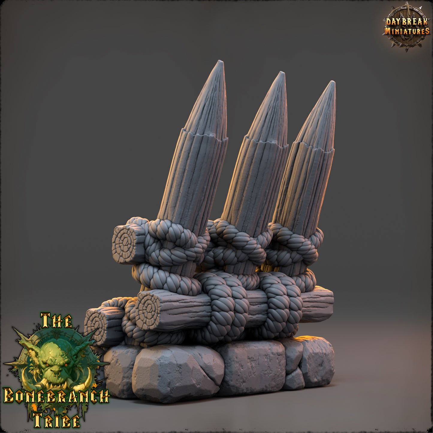 Bonebranch Palisade 3 - The Bonebranch Tribe - Unpainted Miniature