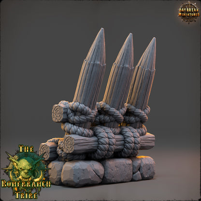 Bonebranch Palisade 3 - The Bonebranch Tribe - Unpainted Miniature