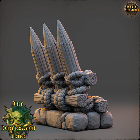 Bonebranch Palisade 3 - The Bonebranch Tribe - Unpainted Miniature