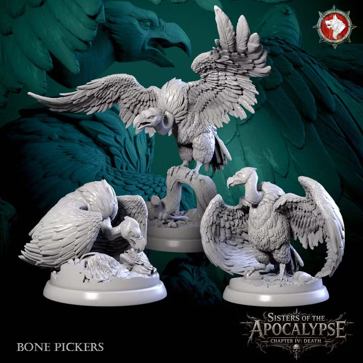 Bone Pickers, Vultures | Sisters of Apocalypse, Death | Unpainted Miniature