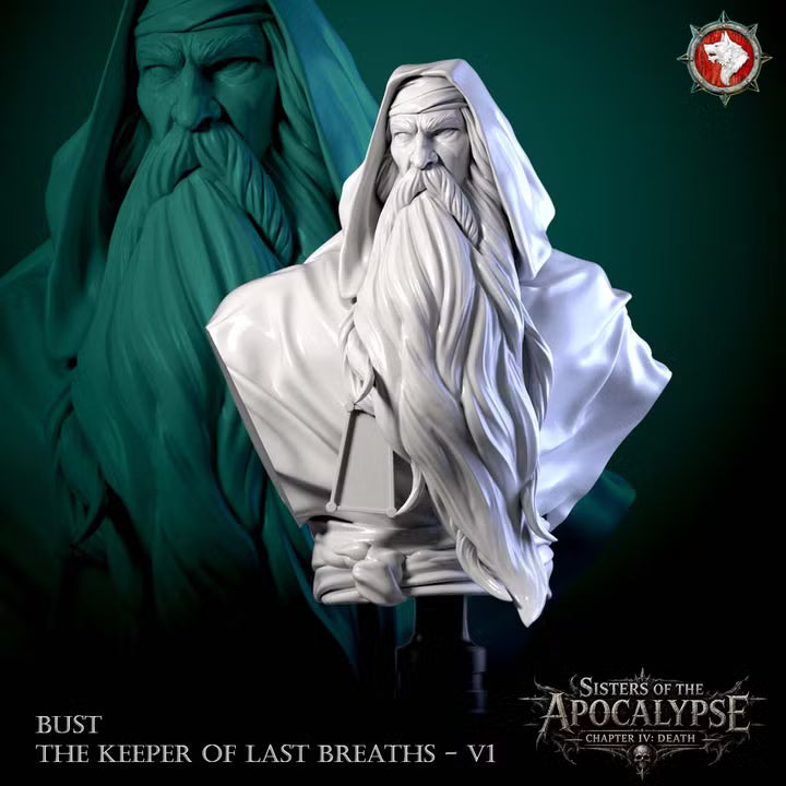 The Keeper of Last Breaths - Unpainted Miniature Bust