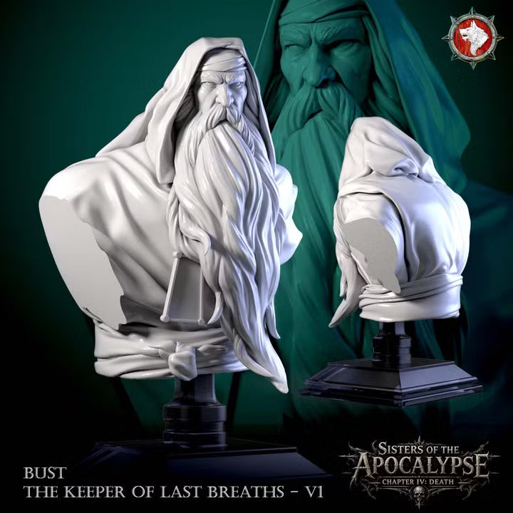 The Keeper of Last Breaths - Unpainted Miniature Bust