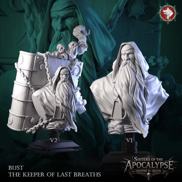 The Keeper of Last Breaths - Unpainted Miniature Bust