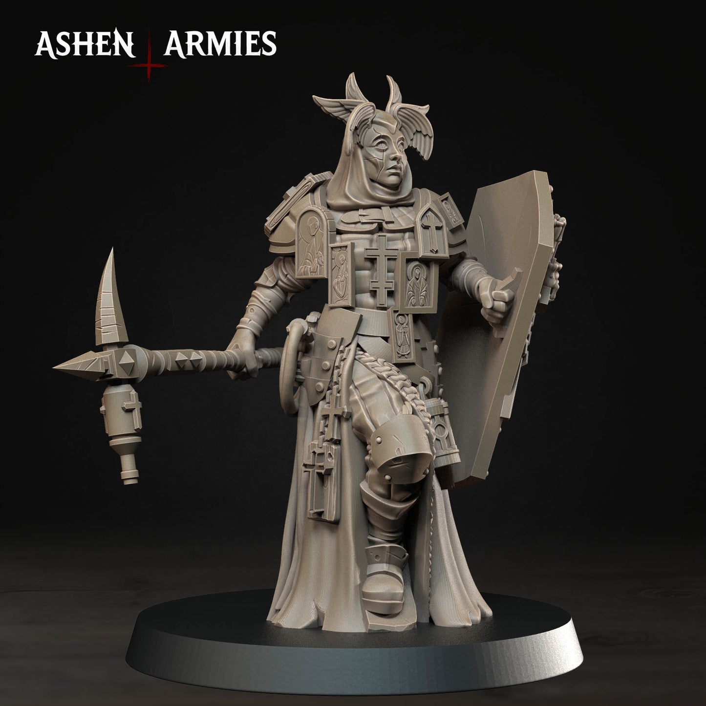 Female Castigator, Hammer, Bleeding Procession - Bullet Crusade - Unpainted Miniature