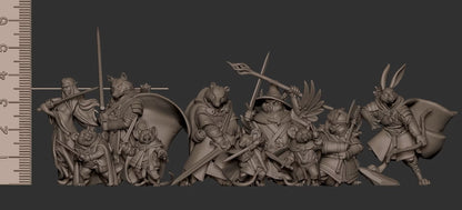Audrey, Elven Evenstar, Pinup - Unpainted Miniature
