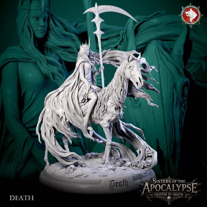 Death, Apocalyptic Horseman | Sisters of Apocalypse | Unpainted Miniature