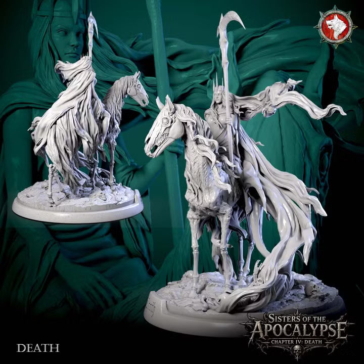 Death, Apocalyptic Horseman | Sisters of Apocalypse | Unpainted Miniature