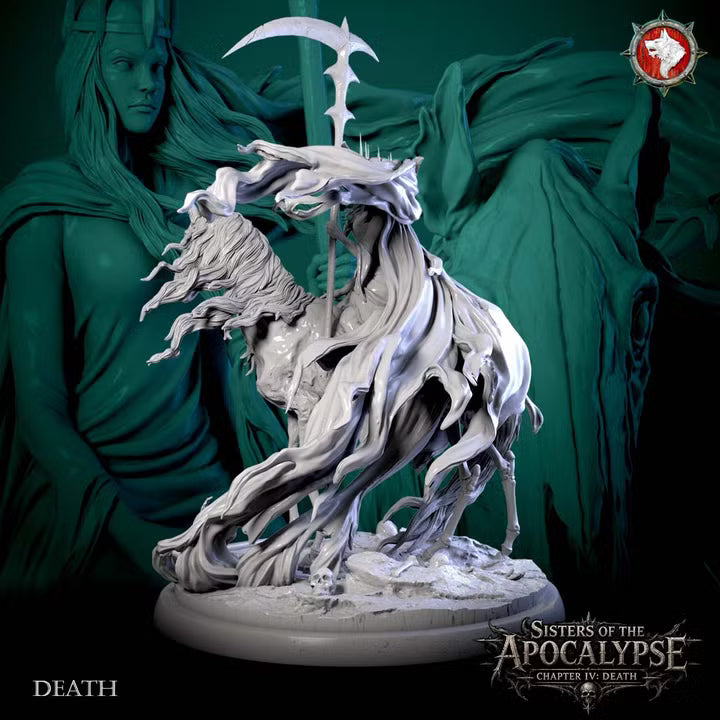 Death, Apocalyptic Horseman | Sisters of Apocalypse | Unpainted Miniature
