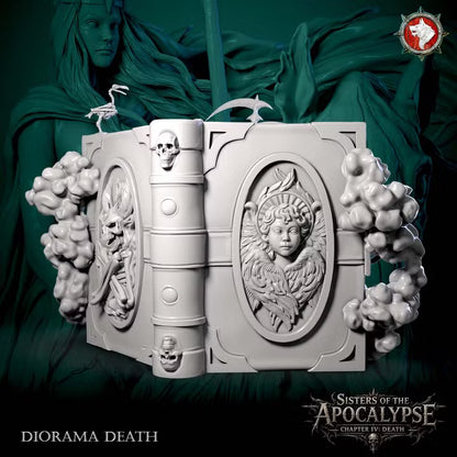 Death, Apocalyptic Horseman, Diorama | Sisters of the Apocalypse | Unpainted Miniature