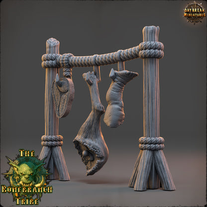 Human Meat Hanger, Goblin Camp - The Bonebranch Tribe - Unpainted Miniature
