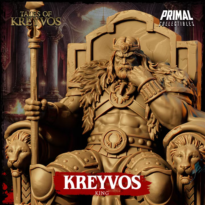 King Kreyvos - Tales of Kreyvos - Unpainted Miniature