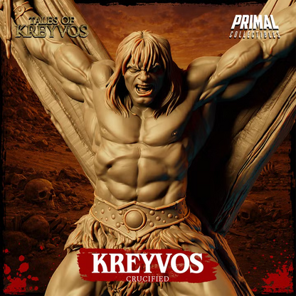 Barbarian, Crucified - Tales of Kreyvos - Unpainted Miniature