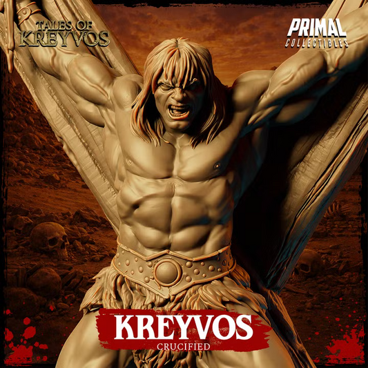 Barbarian, Crucified - Tales of Kreyvos - Unpainted Miniature