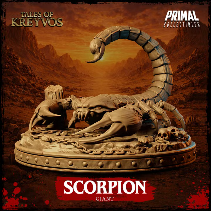Giant Scorpion - Tales of Kreyvos - Unpainted Miniature