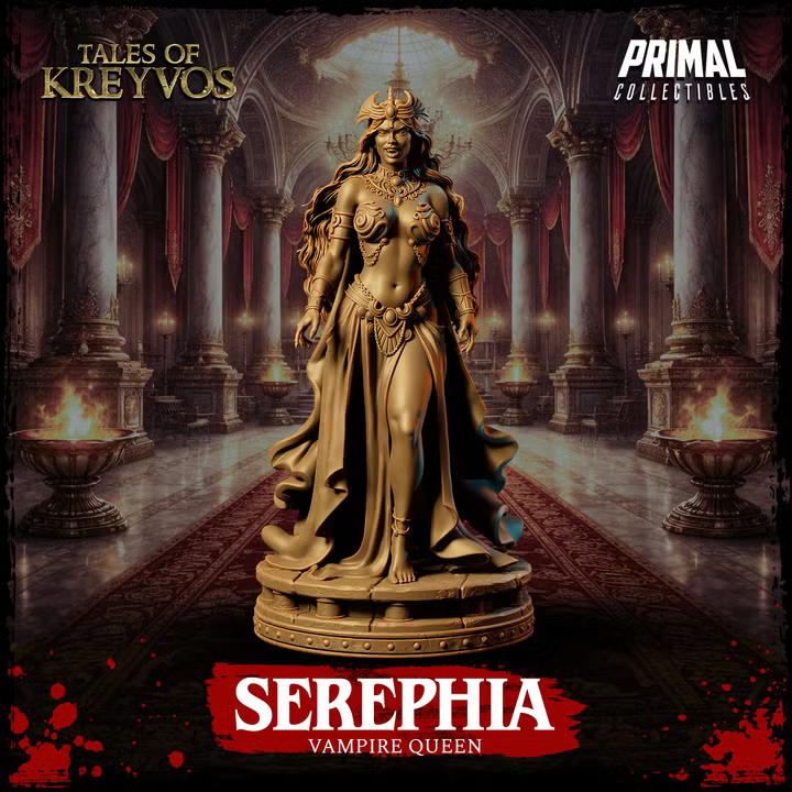 Serephia, Vampire Queen - Tales of Kreyvos - Unpainted Miniature