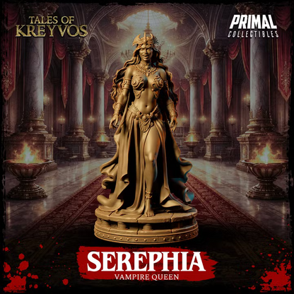 Serephia, Vampire Queen - Tales of Kreyvos - Unpainted Miniature