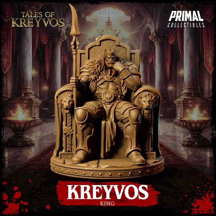 King Kreyvos - Tales of Kreyvos - Unpainted Miniature