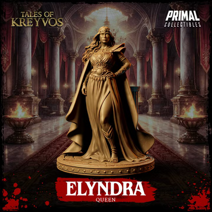 Elyndra, Human Queen - Tales of Kreyvos - Unpainted Miniature