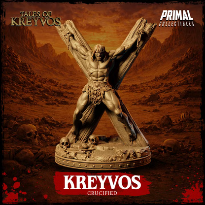 Barbarian, Crucified - Tales of Kreyvos - Unpainted Miniature