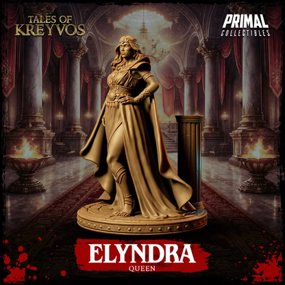 Elyndra, Human Queen - Tales of Kreyvos - Unpainted Miniature