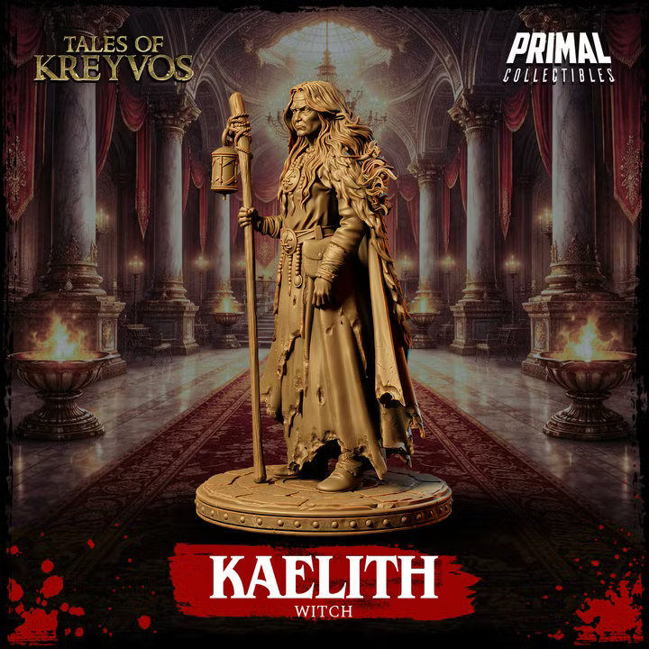 Kaelith, Old Witch - Tales of Kreyvos - Unpainted Miniature