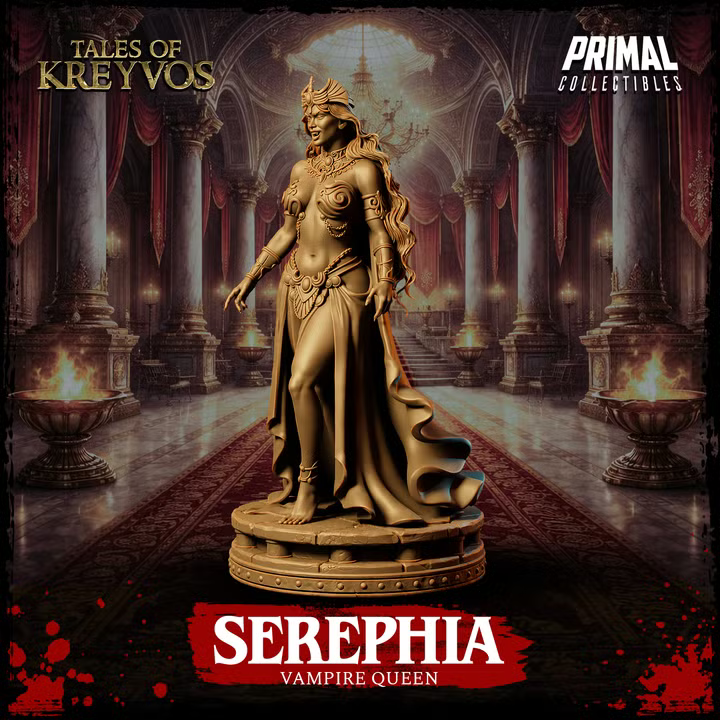 Serephia, Vampire Queen - Tales of Kreyvos - Unpainted Miniature