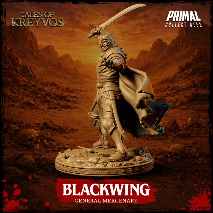 Blackwing, Mercenary - Tales of Kreyvos - Unpainted Miniature