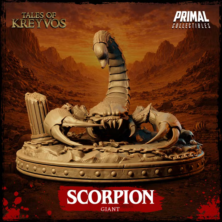 Giant Scorpion - Tales of Kreyvos - Unpainted Miniature