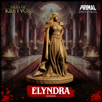 Elyndra, Human Queen - Tales of Kreyvos - Unpainted Miniature