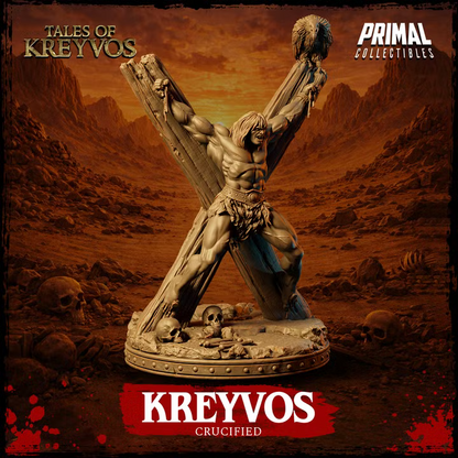 Barbarian, Crucified - Tales of Kreyvos - Unpainted Miniature
