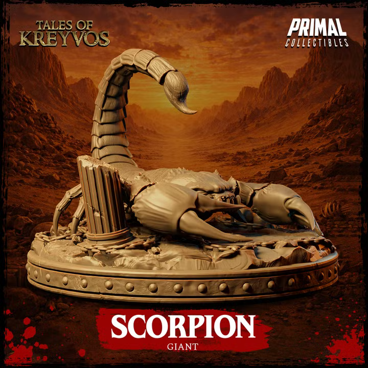 Giant Scorpion - Tales of Kreyvos - Unpainted Miniature