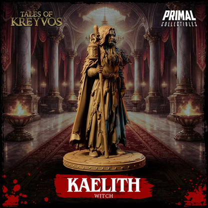 Kaelith, Old Witch - Tales of Kreyvos - Unpainted Miniature