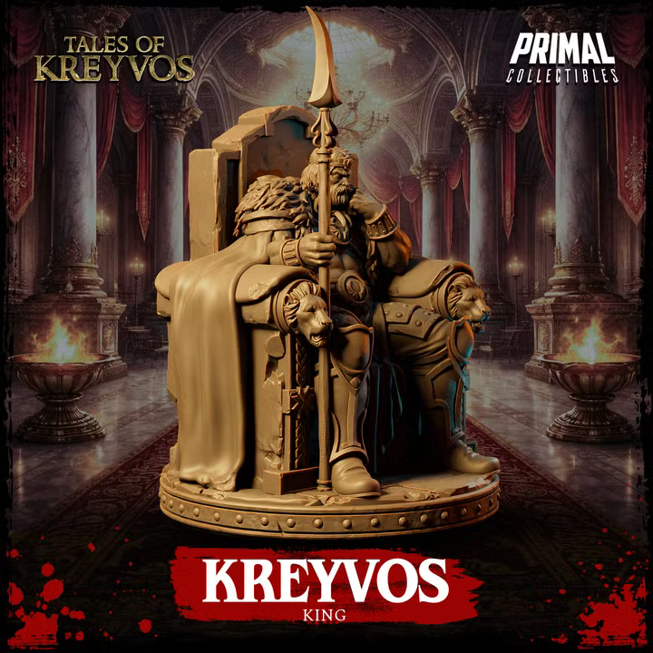 King Kreyvos - Tales of Kreyvos - Unpainted Miniature