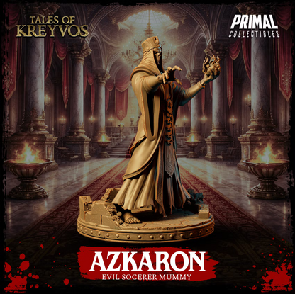 Azkaron, Mummy Sorcerer - Tales of Kreyvos - Unpainted Miniature