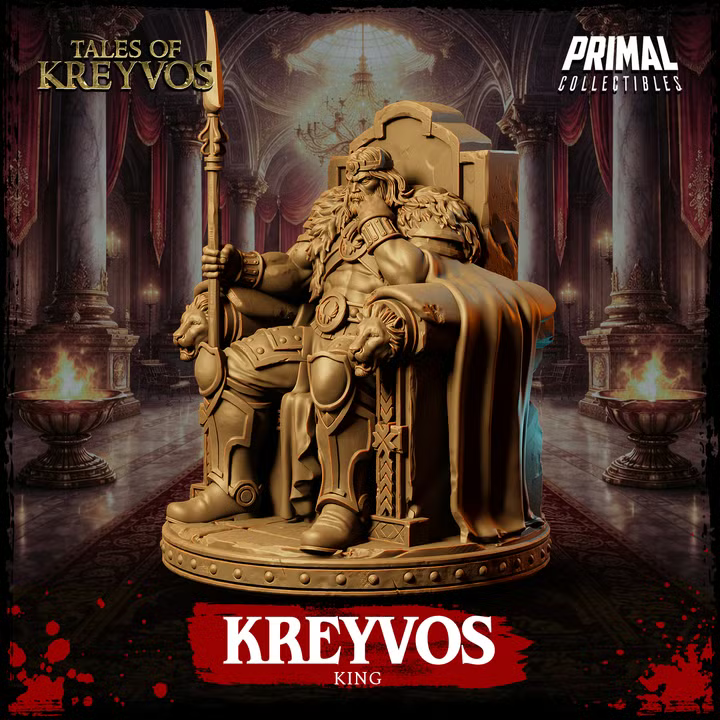 King Kreyvos - Tales of Kreyvos - Unpainted Miniature